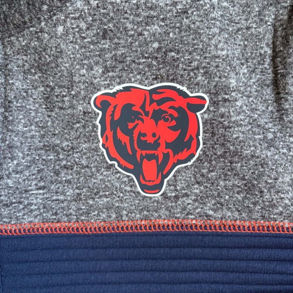 NFL Small Team Apparel Chicago Bears TX3 Warm Full Zip Jacket Navy Gray Womens - Picture 2 of 8